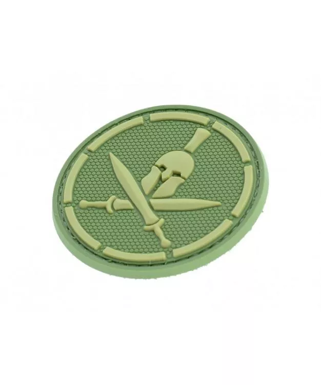 ABZEICHEN PVC PATCH SPARTAN KRIEGER SPARTIATE OLIVE