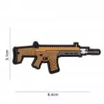 3D PVC PATCH SCAR RIFLE COYOTE-BROWN