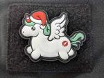 CHRISTMAS UNICORN KISS MY ASS PATCH