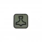 MJOELNIR THORS HAMMER PVC PATCH OLIVE