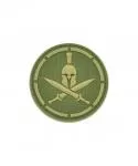 ABZEICHEN PVC PATCH SPARTAN KRIEGER SPARTIATE OLIVE